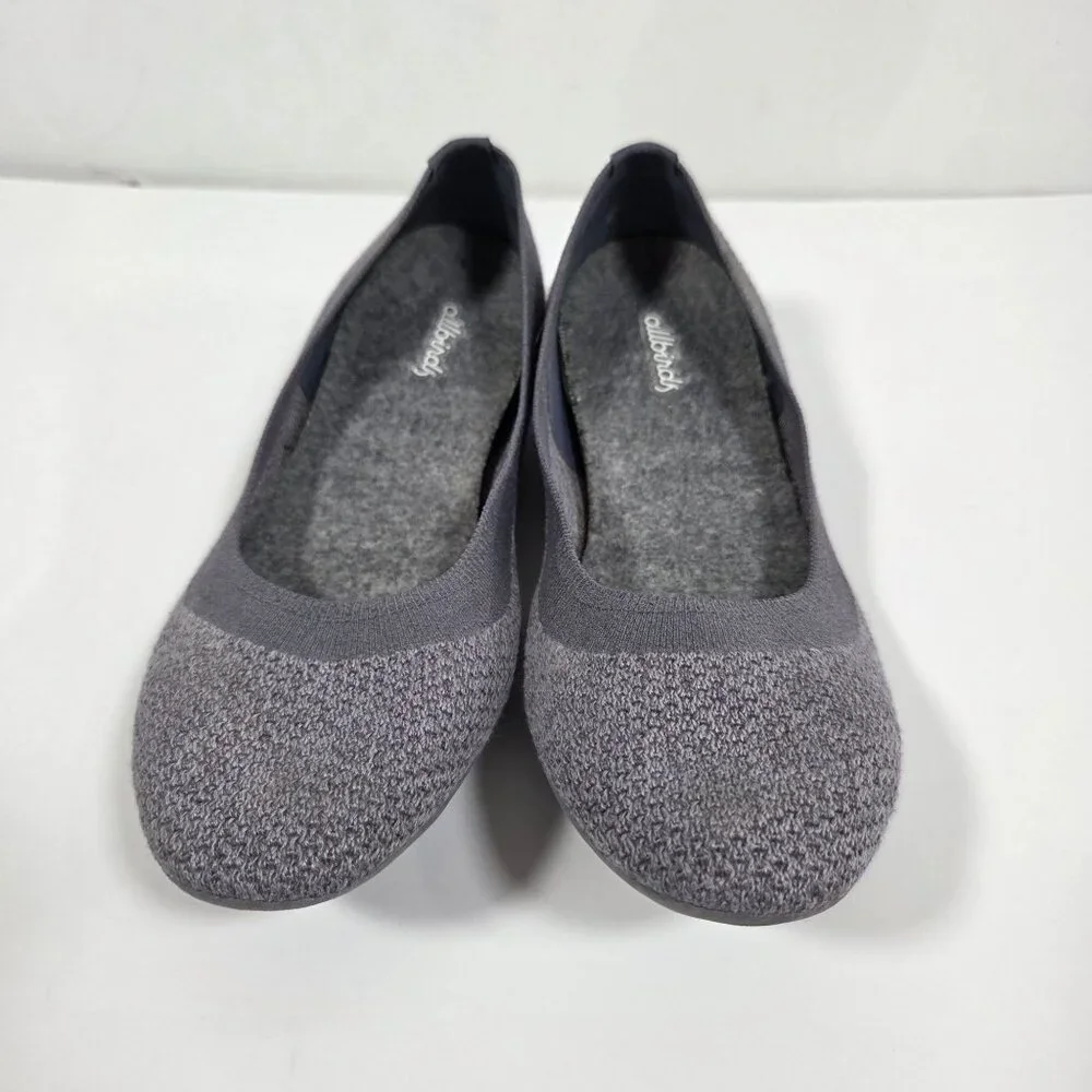 Allbirds Tree Breezers Flats Women’s Size 9 Gray Knit Slip On Casual Comfort Sho - Picture 2 of 8